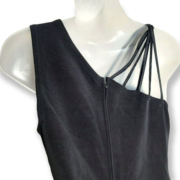 Tadashi Petites Vintage Black Strappy Dress sz Medium - Picture 5 of 7